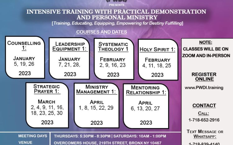  2023 Course Overview