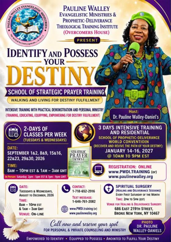 Identify and Possess Your Destiny